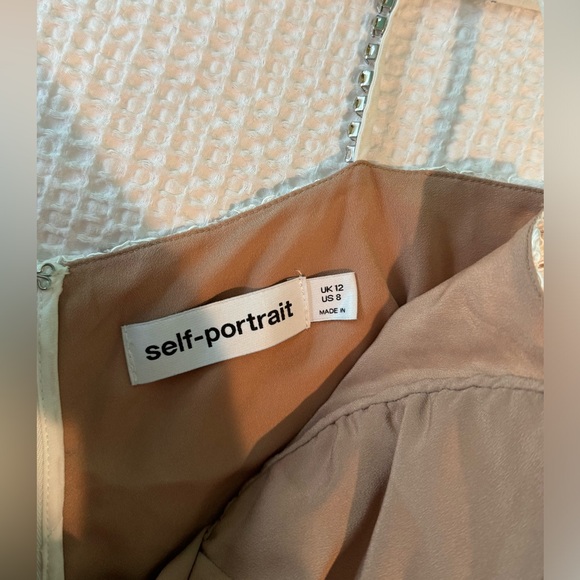 Self-Portrait White Fine Lace Maxi Dresse - Picture 5 of 9